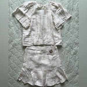 Marie Oliver Cream Skirt Set